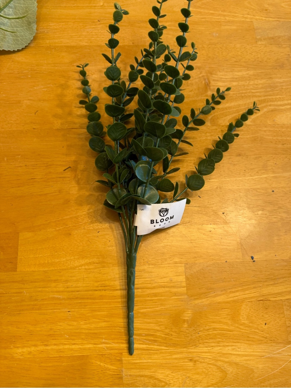 Bloom Room Artificial Eucalyptus Stem/Spray Green Faux Leaves Plastic 12 in